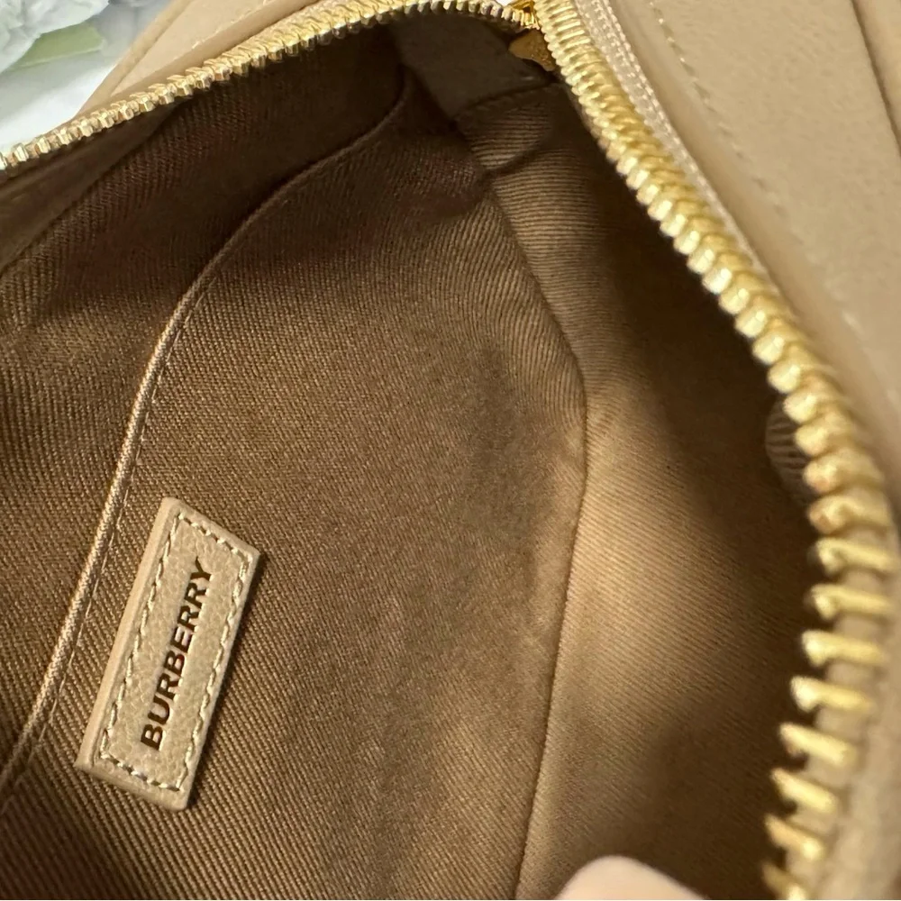 Burberry Beige Check Crossbody  Bag - Picture 7 of 11